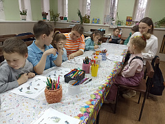 «Птицы в зимнем лесу»: мастер-класс