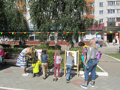 "Библиотечная аллея" на праздновании Дня города Новочебоксарка